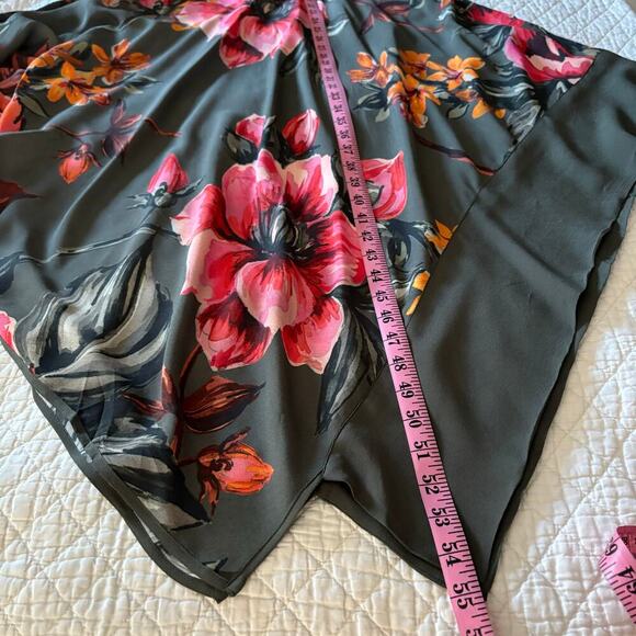 SOFT SURROUNDINGS Asymmetrical Floral Dress Sz S Coastal Grandma Elegant Picnic - Picture 5 of 8